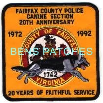 VIRGINIA,A,FAIRFAX COUNTY POLICE K-9 20TH ANNIVERSARY 1_wm